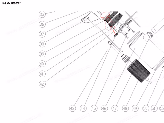 Haibo D44 電動トローリングモーター用スプリングスペアパーツ